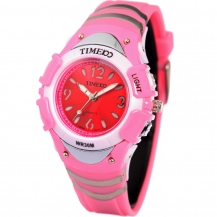Time100 Multifunction LCD Fancy Silver Bezel Digital Watches W40001M