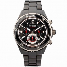 TIME100 Men's Multifunction Three-subdial Sapphire Mirror Ceramic Watch W70040G