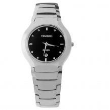 Fashion Round Genuine Tungsten Steel Waterproof Women Quartz Watch W50102G
