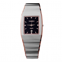 Fashion Square Genuine Tungsten Steel Waterproof Women Quartz Watch W50110G