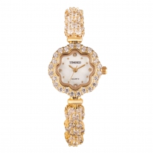Time100 Fashion Diamond Sunflower Jewelry Strap Bracelet Ladies Quartz Watch W50344L