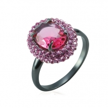 Barbie Party Series Women Noble Shiny Red Rhinestone Alloy Ring BSJZ028
