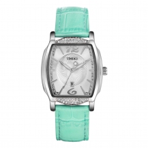 Time100 Fashion Elegant Diamonds Leather Quartz Ladies Watch W50309L