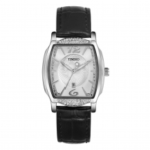 Time100 Fashion Elegant Diamonds Leather Quartz Ladies Watch W50309L