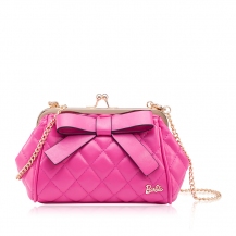 Barbie Princess Series Elegant Diamond Pattern Bowknot Pin Buckle Chain Belt Shoulder Bag Sling Bag BBFB141