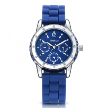 Time100 Fashion Diamond Multifunction Silicone Strap Ladies Quartz Watch W50248L