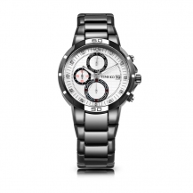 Time100 Men Fashion Casual Pattern Plating Alloy Case Daimond Digital-Quartz Movement Watch W70110G