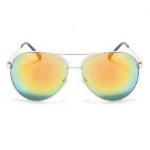 Smileyes Unisex UV400 Oval AC Lens Reflective Color Film Sunglasses TSGL036