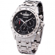 Time100 Men's Multifunction Luminous Round Dial Sport&Casual Quartz Watch W70003G