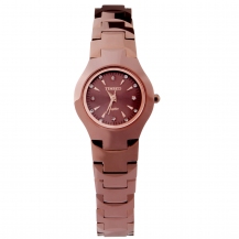 Fashion Round Genuine Tungsten Steel Waterproof Women Quartz Watch W50103L