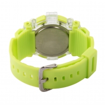 Time100 Fashion Multifunction Black Environmental Silicone Strap Sport Electronic Watch W40105G