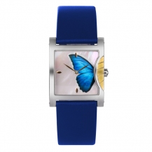 Time100 Fashion Luxury Shell Dial Jewelry Bracelet Butterfly Leather Strap Couples Watches W50265L