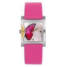Time100 Fashion Luxury Shell Dial Jewelry Bracelet Butterfly Leather Strap Couples Watches W50265L
