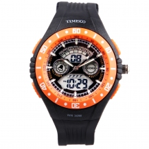 Dual-Time Multifunctional Outdoor Sport Electronic Watch Student Watch W40070M