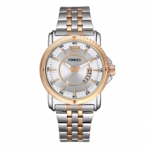 Time100 Mens Fashion Steel Luminous Calendar Quartz Watch W50307G