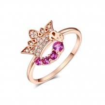 Barbie Princess Collection Crown Zirconia S925 Silver Ring BSJZ036