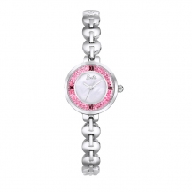 Barbie Womens Fashion Alloy Plating Case and Band Jewelery-clasp Watch Japanese-Seiko PC21 Movement Watch W50552L