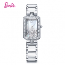 Barbie Elegance Series Swarovski Diamond Shell Flower Ceramic Women Quartz Watch W50499L