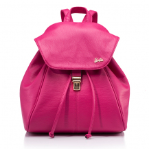 Barbie Fashion Travel Outdoors Commuter PU Leather Elastic Closure Solid Color Women Girls Backpack BBBP133